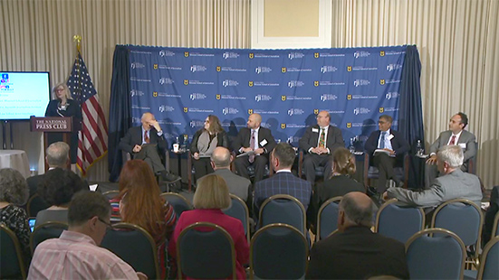 Legal panel (l-r): David Vladeck, Andrea Matwyshyn, Sam Halabi, Jerry Ellig, Anupam Chander and Jeff Koseff