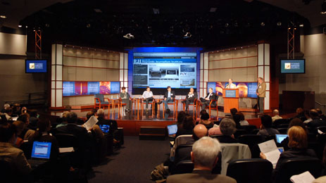 Jack Morton Auditorium on George Washington University campus in Washington D.C.