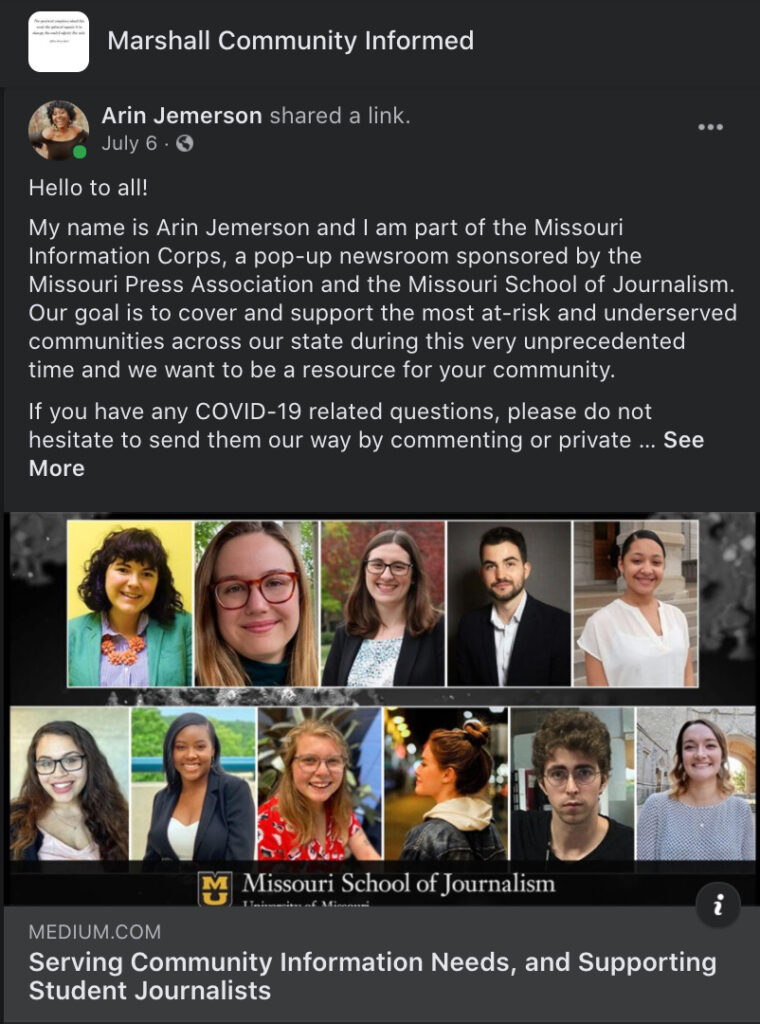 Marshall Community Informed