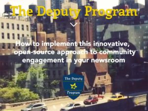 RJI Fellow launches Deputy Program as free newsroom engagement tool