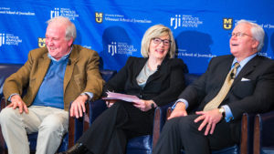 Left to right: Mike McCurry, Barbara Cochran and Ed Rogers (Photo: Breana Pitts)