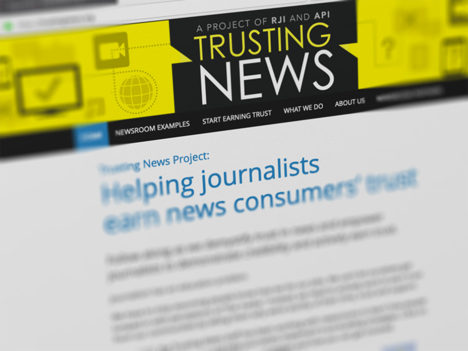 Trusting News website