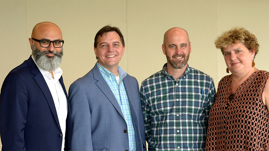 (l-r) Adrees Latif, Lynden Steele, John Clanton and Elena Newman