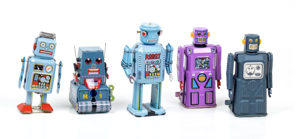 Toy robots. Photo by Eric Krull on Unsplash