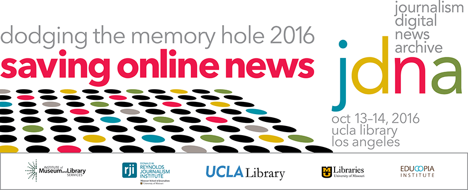 14 graduate students receive scholarships to attend digital news preservation event at UCLA