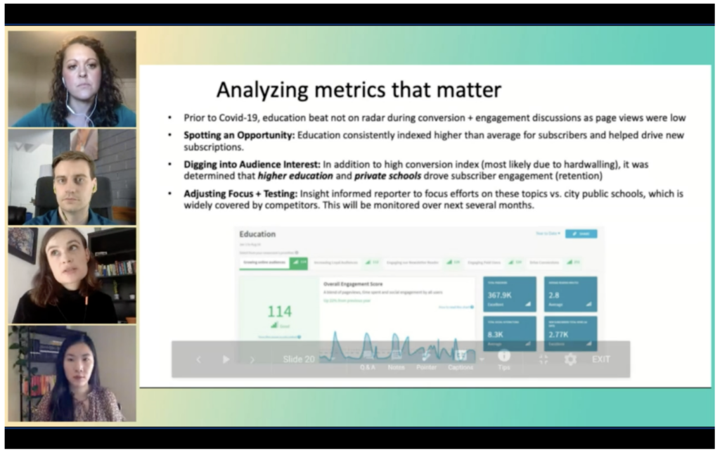 Analyzing metrics that matter