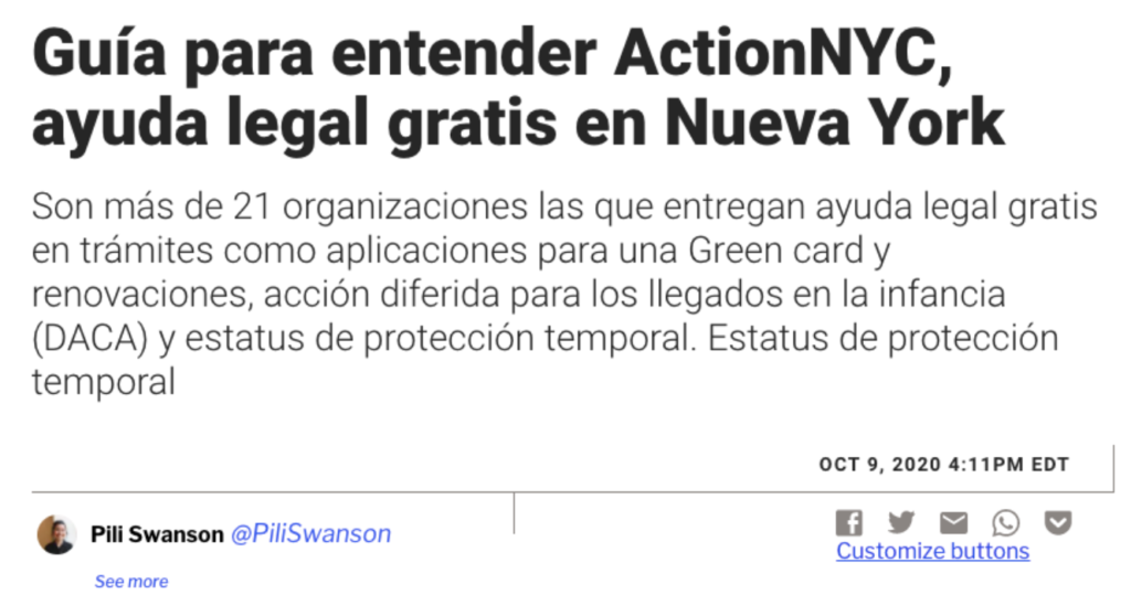 Guía para entender ActionNYC, ayuda legal gratis en Nueva York