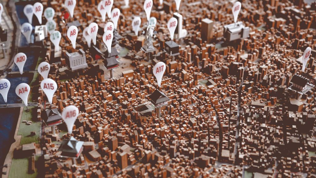Stock photo of city model with buildings indicated. Photo: Thor Alvis | Unsplash