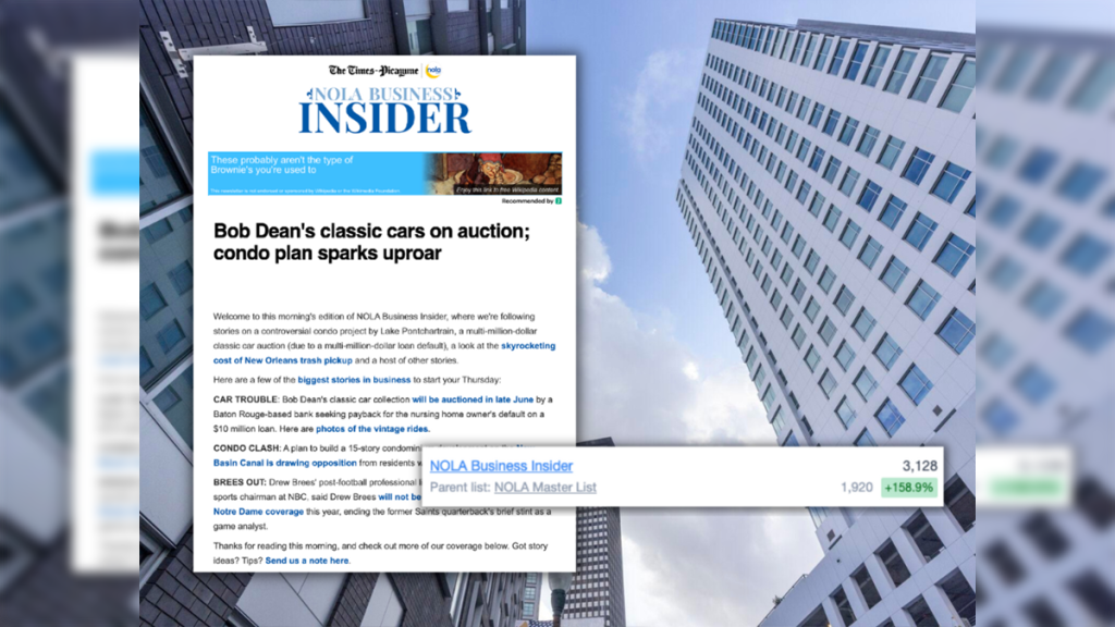 Screenshot of NOLA Business Insider