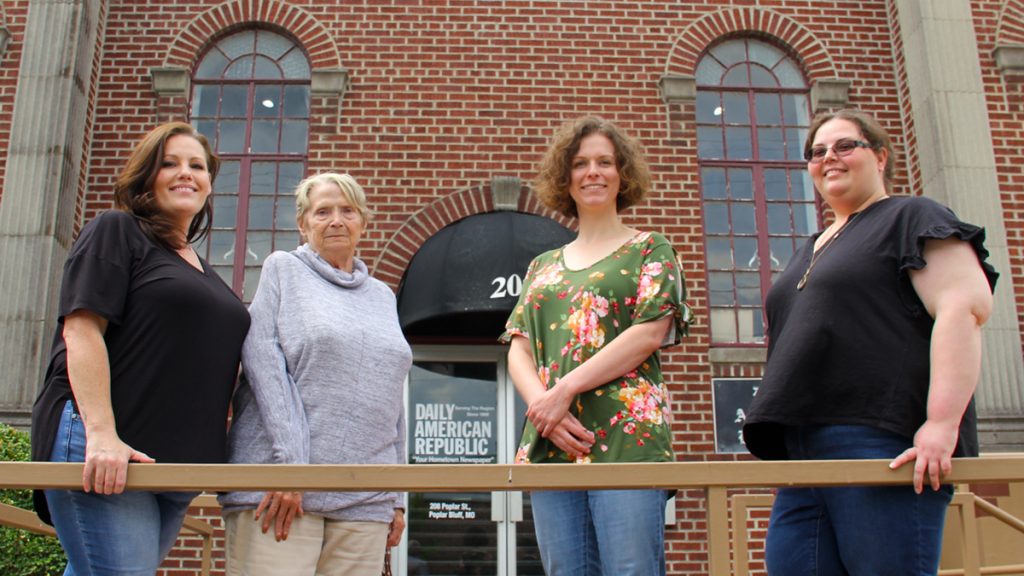 L-R: Misty DeJournett, Barb Horton, Samantha Tucker and Donna Farley