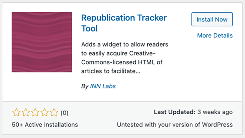 Republication Tracker Tool