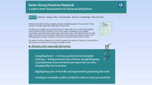 Screenshot: Better Hiring Practices Playbook