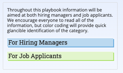 Screenshot: For Hiring Mangers. For Job Applicants.