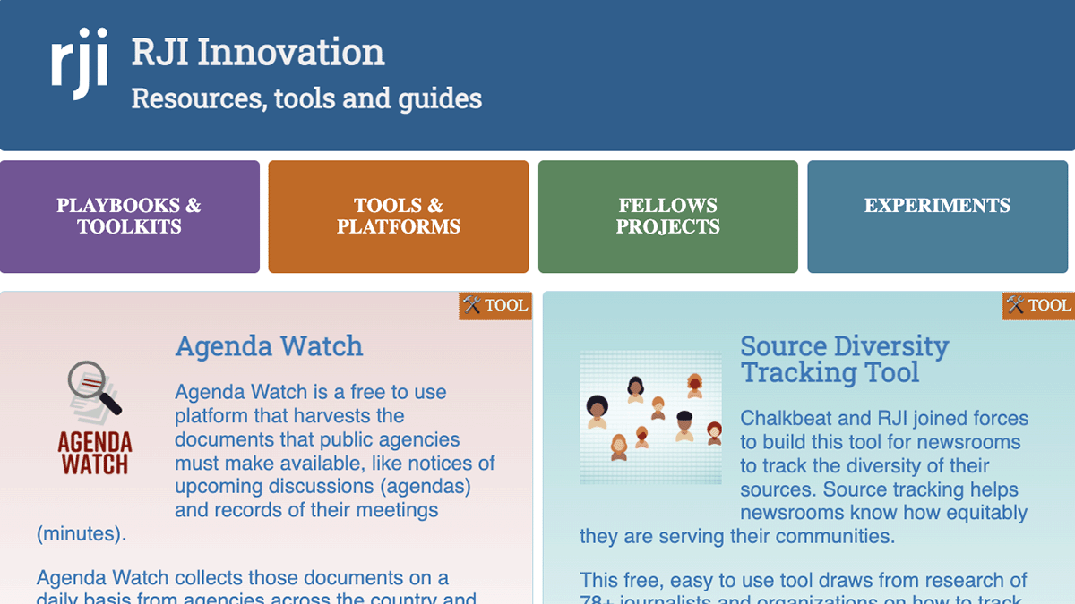 RJI Innovation | Resources, tools and guides