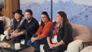 To kickoff a busy year, Luella Brien (far right) helped promote the Showtime docuseries “Murder in Big Horn” at the Sundance Film Festival in Park City, Utah. Brien was featured in the series which is airing on Showtime.