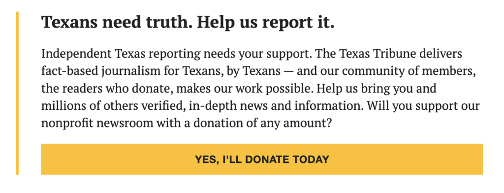 Texans need truth. Help us report it.
