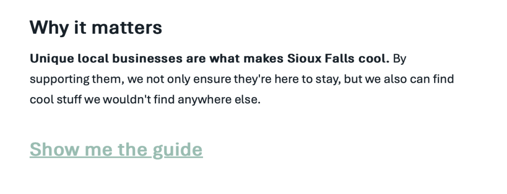 In Sioux Falls Simplified newsletter, writer and founder Megan Raposa explains why she initiated the gift guide.