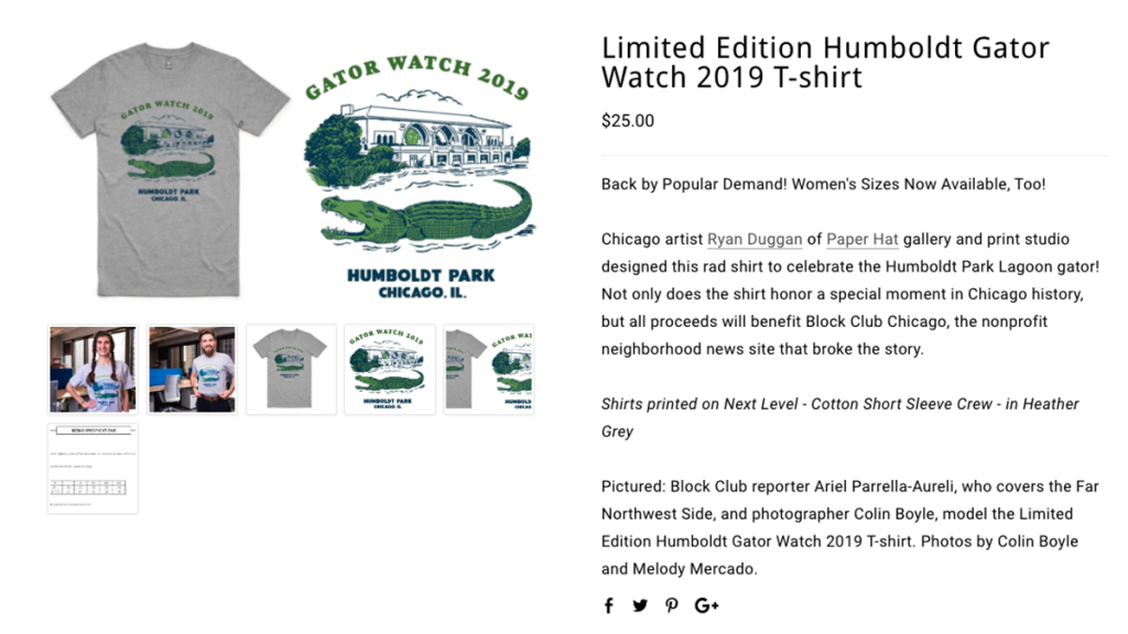 Limited edition Humboldt Gator Watch 2019 T-shirt ad