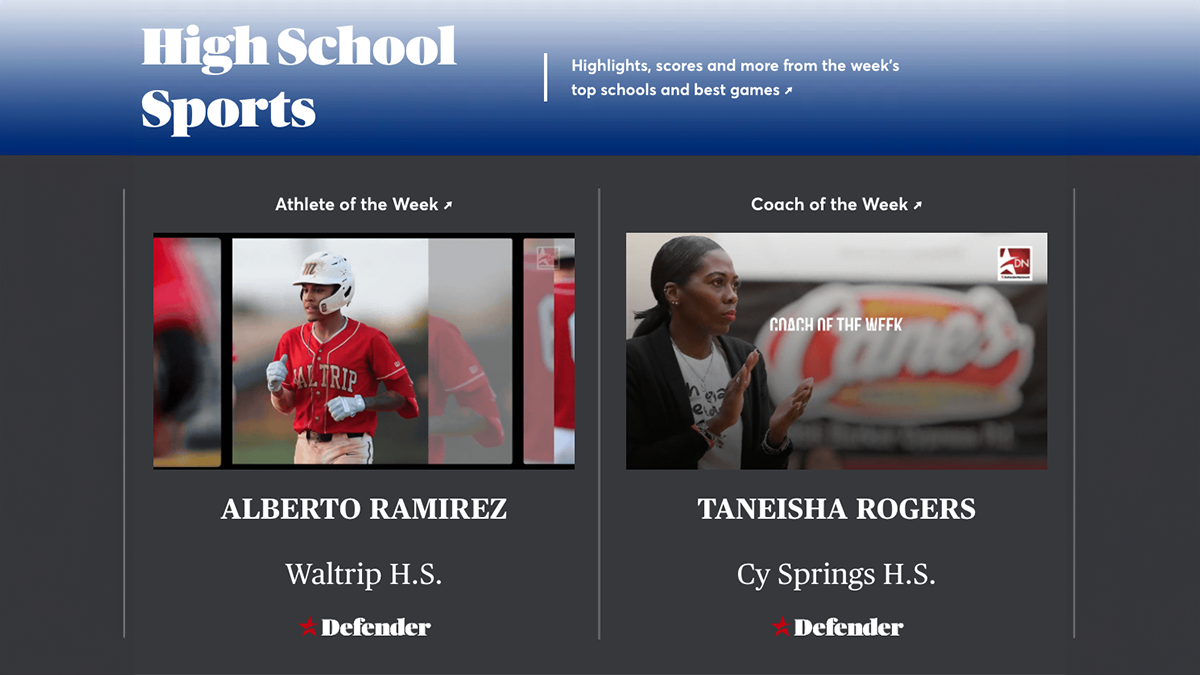 The Houston Defender Network is focusing on high school sports as the local news outlet builds its TikTok strategy.