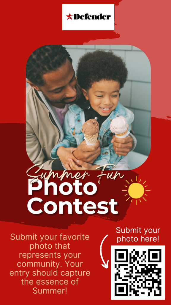 Facebook story template for Defender Summer Fun Photo Contest