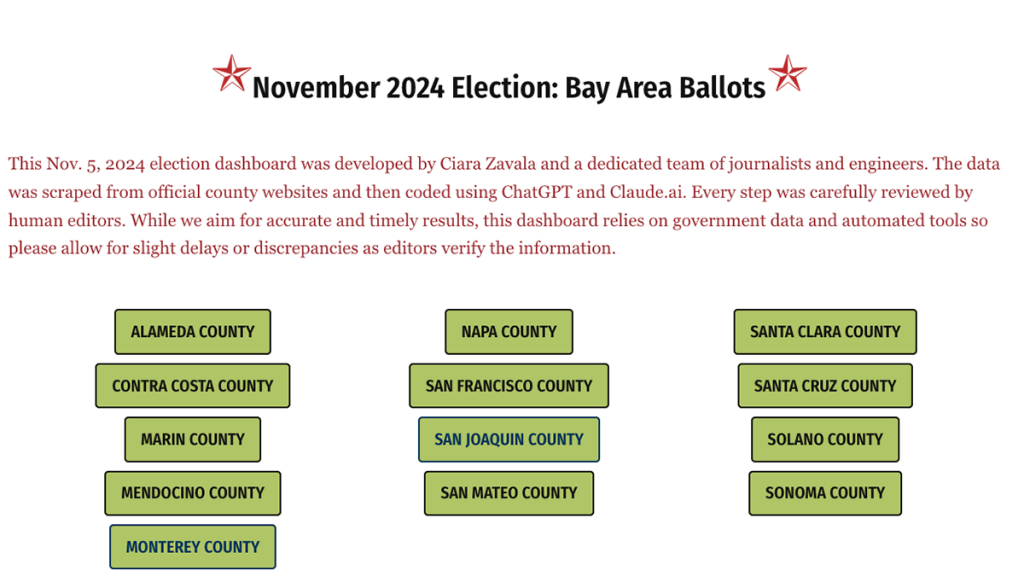 November 2024 Election: Bay Area Ballots