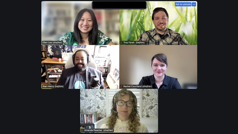 Editors from Marketplace, MIT Technology Review, PC Mag and Salon.com share what they want in freelance pitches in a webinar by the Institute for Independent Journalists. Courtesy of Katherine Lewis