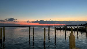 Sunset across the Chesapeake Bay. Courtesy of Katherine Lewis