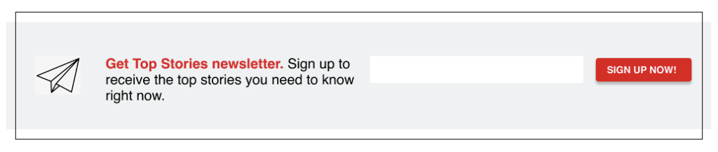 Get Top Stories newsletter. Sign up to receive the top stories you need to know right now.