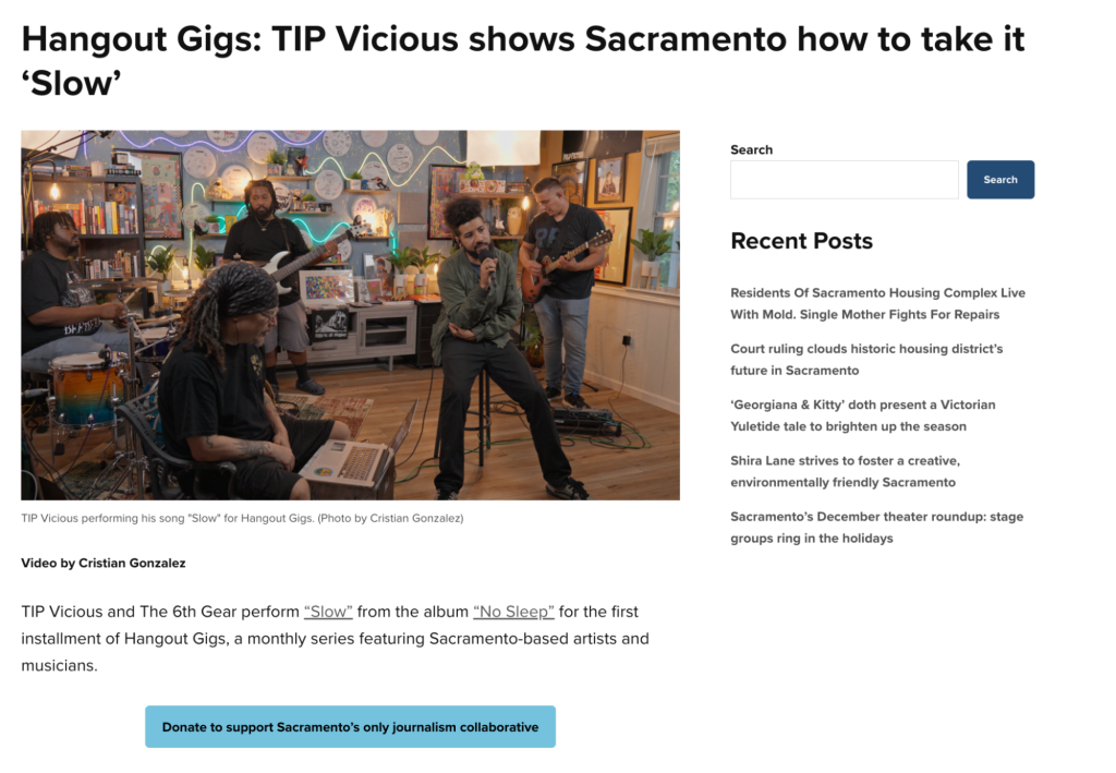 Hangout Gigs: TIP Vicious shows Sacramento how to take it Slow