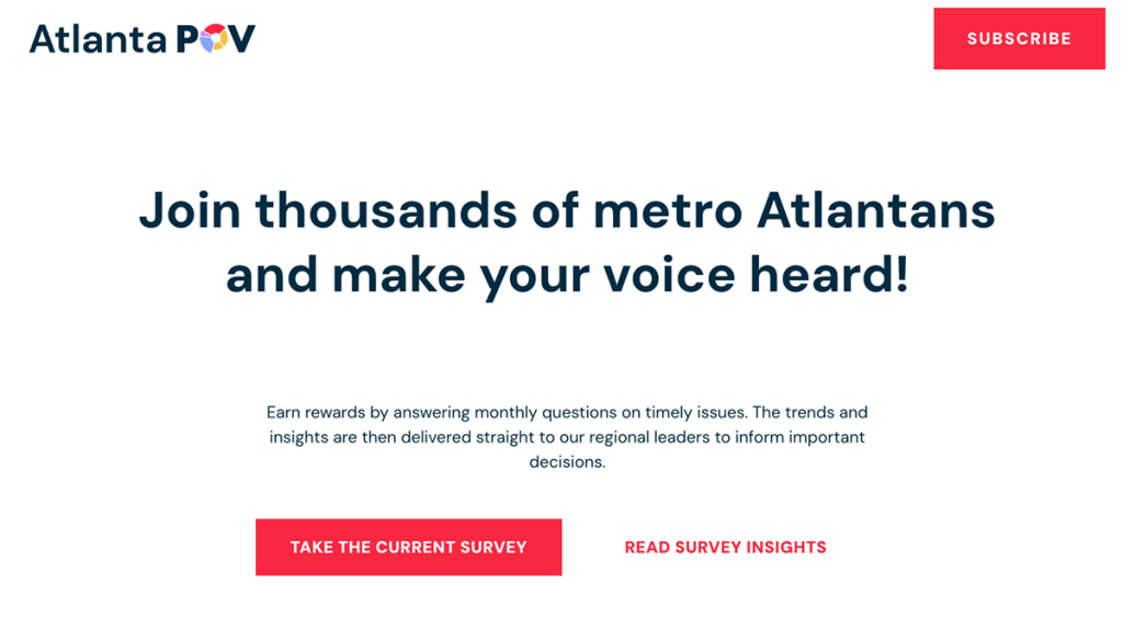 Atlanta POV subscription ad