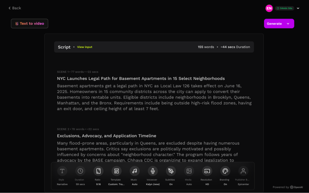 Screenshot from Rizzle