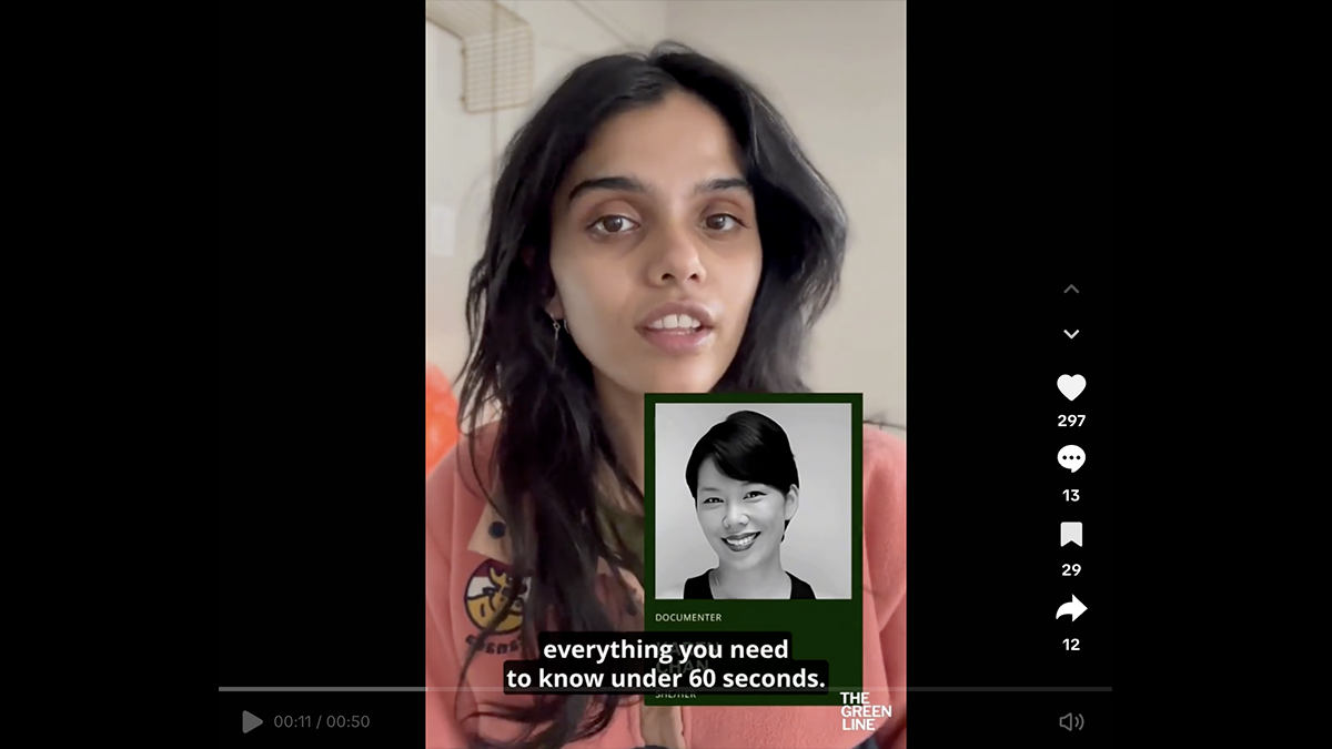 The Green Line uses TikTok to connect their audience with public meeting coverage from Documenters, who are paid and trained community members who record meeting notes.
