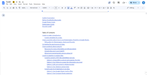 Screenshot of Toolkit document