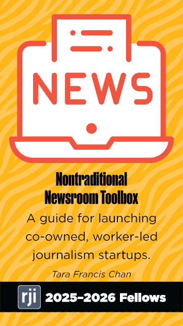 Fellows 2025-2026: Nontraditional Newsroom Toolbox 1