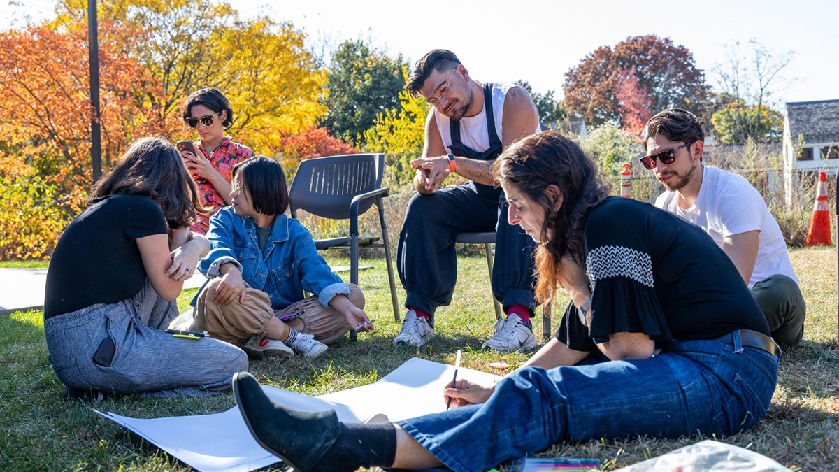 Documented journalists during a newsroom retreat (Courtesy of Documented)