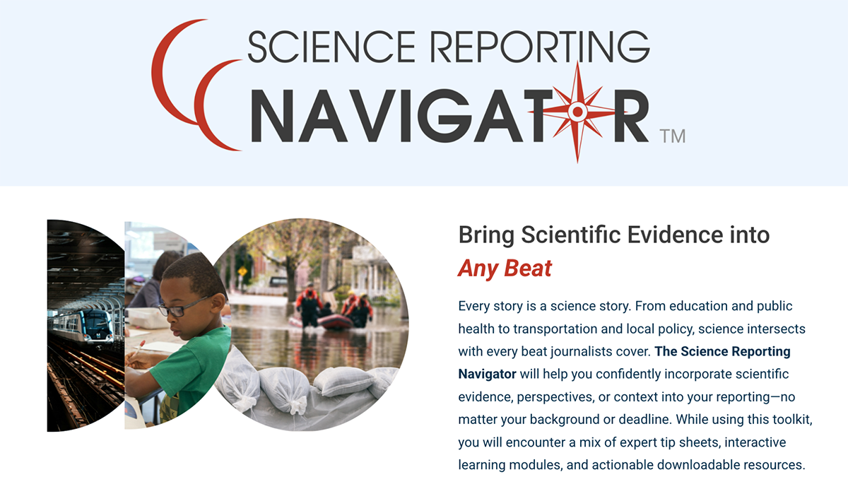 Science Reporting Navigator