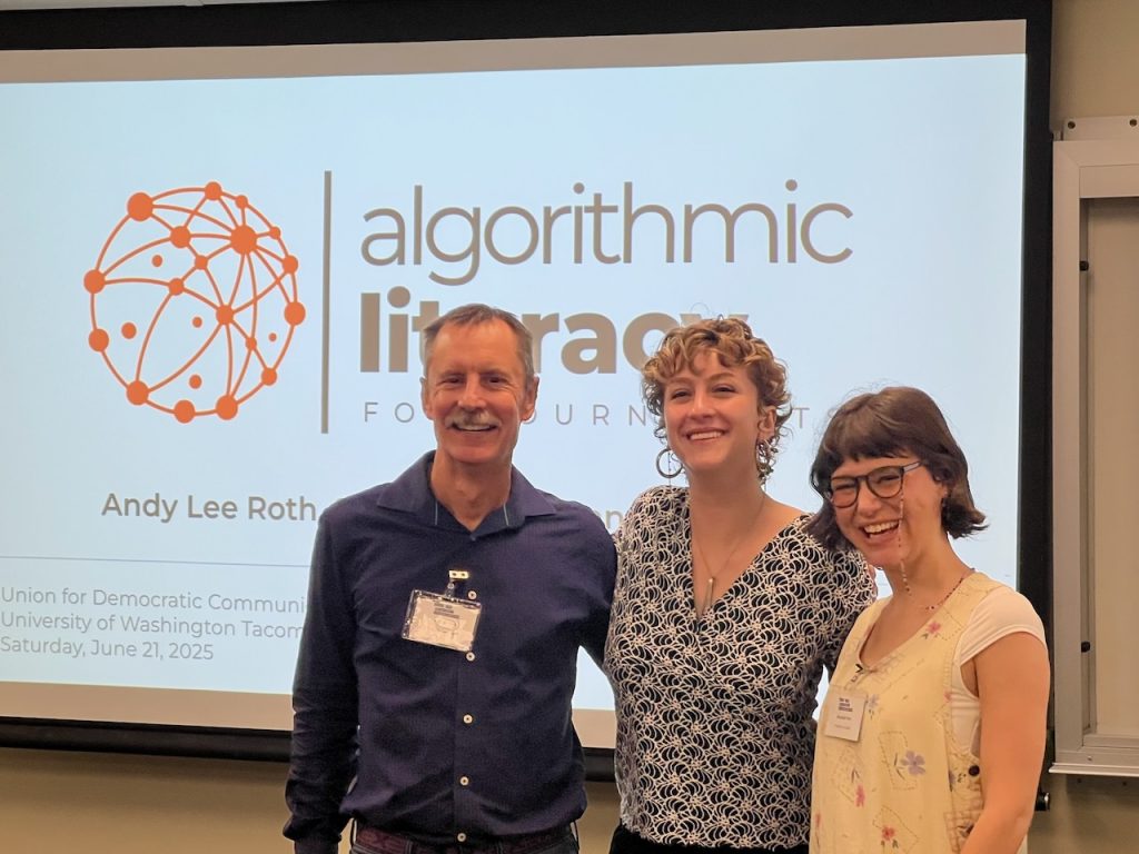 ALR, Kate Horgan (ALFJ website designer), and Shealeigh Voitl (ALFJ researcher/author)