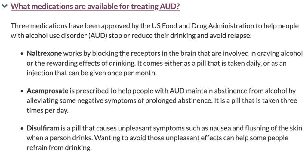 What medications are available for treating AUD?