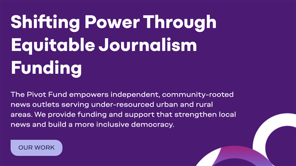 Shifting power through equitable journalism funding
