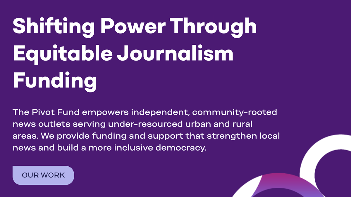 Shifting power through equitable journalism funding