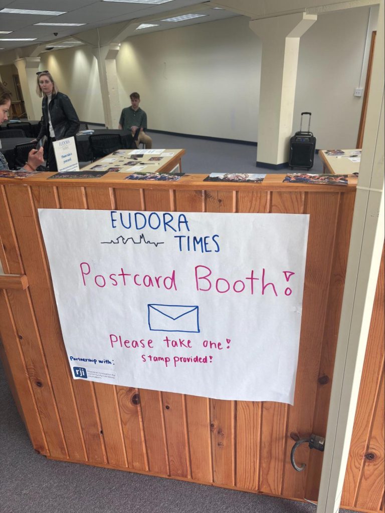 Our DIY poster, advertising the booth.