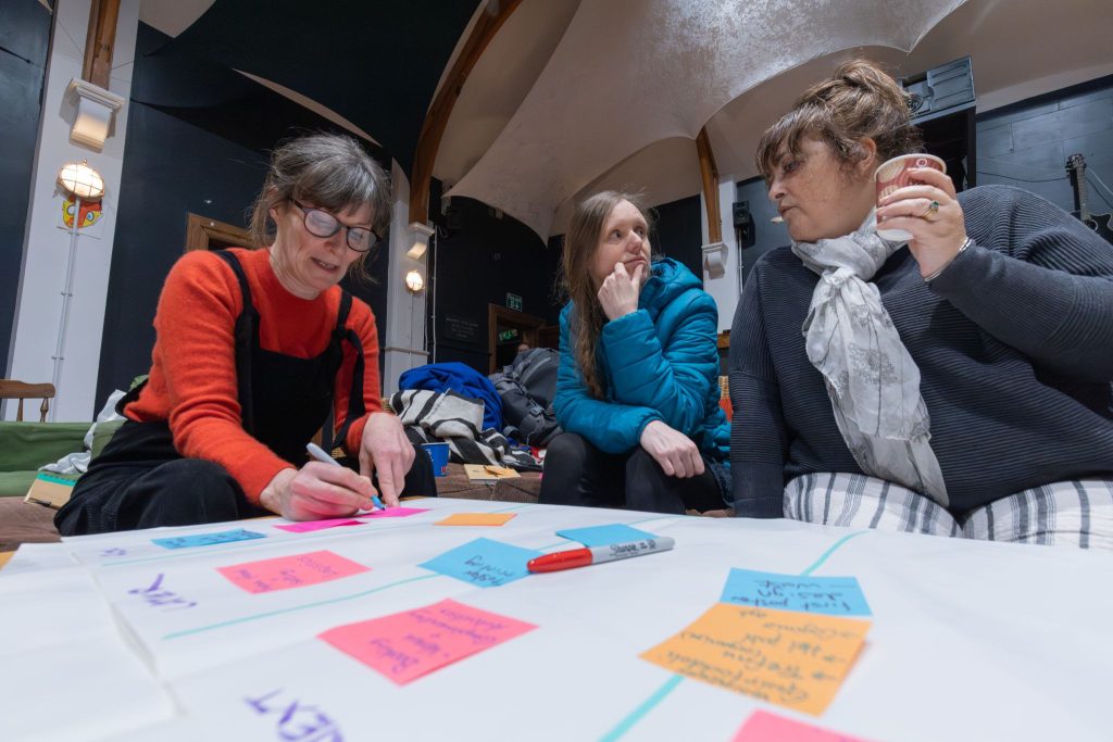 Newyddion i Bawb project workshop, Blaenau Ffestiniog, Photo: Lilia Strojec