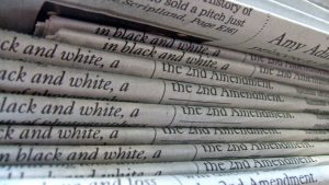 A stack of newspapers. Nov. 21, 2007. Photo: Daniel R. Blume