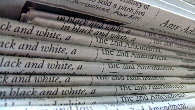 A stack of newspapers. Nov. 21, 2007. Photo: Daniel R. Blume