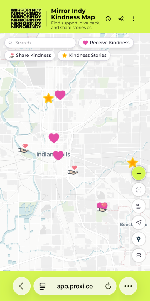 Mirror Indy Kindness Map